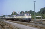 Der Jubiläumszug aus Düsseldorf mit 216 178 ist im Bahnhof Dornap-Hahnenfurth eingetroffen. (01.09.1979) <i>Foto: Wolfgang Bügel</i>