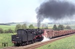 052 529-5 (50 2529) befördert Dg 45865 zwischen Osterhagen und Bad Sachsa auf dem Weg nach Ellrich/DDR. (15.05.1976) <i>Foto: Peter Schiffer</i>