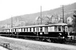 Werksprobefahrt - vermutlich des Wegmann-Dampftriebwagens DT 51 - aufgenommen im Bahnhof Hann Münden (vgl. auch Bild-Nrn. 27272 und 27273). (1936) <i>Foto: RVM (Kreutzer)</i>