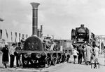 03 283 mit dem "Adler" auf der Ausstellung "100 Jahre Staatsbahn - Land zwischen Harz und Heide" in Braunschweig. (08.1938) <i>Foto: RVM</i>