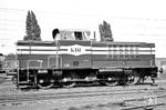 Die 1958 bei MaK in Kiel gebaute V 16 war zum Aufnahmezeitpunkt einer der modernsten Dieselloks bei der KBE. Am 23.06.1983 wurde sie nach Verona/Italien verkauft. (09.05.1959) <i>Foto: Helmut Röth</i>