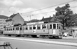 Tw 44 mit Bw 142 auf der Linie 4 (Karlstor - Bismarckplatz - Begrheimer Straße - Wieblingen) in Heidelberg. (11.07.1964) <i>Foto: Helmut Röth</i>