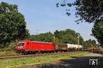 187 103 mit dem umgeleiteten EZ 51025 (Maschen - Mannheim Rbf) kurz vor Solingen. (30.08.2019) <i>Foto: Joachim Bügel</i>