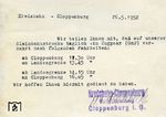 Nachdem Gerd Wolff im Mai 1951 auf der Kreisbahn Cloppenburg keinen Zugbetrieb mehr erlebt hatte und von einem Eisenbahner, der sich als Betriebsleiter ausgab, vom Gelände gejagt worden war, fragte er im Frühjahr 1952 bei der Betriebsleitung der stilllegungsgefährdeten Schmalspurbahn schriftlich nach, wann Züge fahren würden. Als Antwort erhielt er die oben abgedruckte Postkarte. (1952) <i>Foto: Gerd Wolff</i>