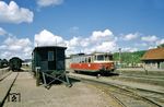 Der T 5 war das modernste Fahrzeug der Schleswiger Kreisbahn und kam 1958 von MAN fabrikneu hierher. (06.1962) <i>Foto: Uwe Jens Jansen</i>