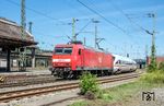Am Folgetag brachte MEG 145 067 dann den 605 004 als DGS 56195 von Diepholz bis Opladen, hier bei der Durchfahrt in Hagen Hbf.  (31.07.2020) <i>Foto: Joachim Schmidt</i>