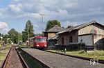 798 706 pausiert im Bahnhof Waldkirchen (Niederbay) während die Fahrgäste sich auf das Essen freuten. (11.09.2020) <i>Foto: Ralf Opalka</i>