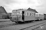 T 22 und T 25 im Bahnhof List/Sylt. (13.05.1961) <i>Foto: Helmut Röth</i>