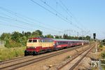 217 002 der BahnTouristikExpress GmbH Nürnberg mit Sonderzug DPE 25042 bei Langwied. (16.07.2013) <i>Foto: Stefan von Lossow</i>