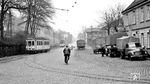 Tw 31 und Tw 14 an der Stadtgrenze zwischen Letmathe und Iserlohn. (02.1953) <i>Foto: Karl Wyrsch, Slg. D. Ammann</i>