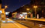 245 020 mit dem "Schienenpflegezug" RbZ 94945 (Frankfurt West - Niederbrechen) im Bahnhof Hofheim. (19.07.2016) <i>Foto: Marvin Christ</i>