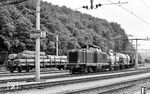 212 190 vom Bw Haltingen rangiert den Ng 19152 im schweizerischen Bahnhof Koblenz an der Strecke nach Waldshut. (06.06.1970) <i>Foto: Karl Wyrsch, Slg. D. Ammann</i>