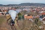 Mit dem letzten "Rodelblitz" der Saison 2016 startet 41 1144 in Eisenach nach Arnstadt. (07.02.2016) <i>Foto: Joachim Schmidt</i>