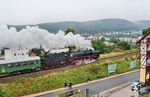 Im Rahmen der Plandampfveranstaltung 2016 fährt 01 2066 mit einem Personenzug nach Eisenach aus Meiningen. (17.09.2016) <i>Foto: Peter Schnier</i>