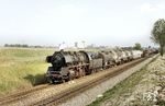 50 0023 mit einem Güterzug bei Angermünde. Zwei Monate später war sie bereits abgestellt. (12.05.1981) <i>Foto: Thomas Fischer</i>