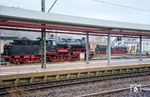 Neben 01 1104 war auch 58 1111 mit einem Sonderzug von Bebra nach Arnstadt unterwegs. In Eisenach trafen beide Loks aufeinander. (23.03.2024) <i>Foto: Joachim Schmidt</i>