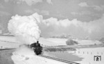 Bilderbuch-Winterwetter im Zillertal mit der 1902 bei Krauss & Co in Linz gebauten Lok 3 "Tirol" bei Schlitters.  (05.01.1979) <i>Foto: Frank Lüdecke</i>