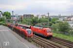 Wettrennen zwischen dem EC 8 nach Hamburg-Altona mit 101 103 und einer S 8 nach Wuppertal-Oberbarmen (1440 303) in Wuppertal-Elberfeld. (30.05.2024) <i>Foto: Wolfgang Bügel</i>