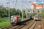 Northrail 192 060 und eine S 7 aus Remscheid kurz vor Wuppertal Hbf. (31.05.2024) <i>Foto: Wolfgang Bügel</i>