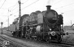 18 622 ist aus Lindau im nördlichen Wende-Bw Ulm eingetroffen. Sie sollte die letzte S 3/6 der DB werden und wurde am 09.09.1965 abgestellt. (12.02.1962) <i>Foto: Wolfgang Jahn</i>