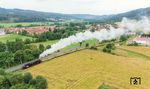 Möglicherweise werden solche Züge in Rappelsdorf bald endgültig der Vergangenheit angehören, da DB Infrago ihre Infrastruktur wegen fehlender Wirtschaftlichkeit hier nicht sanieren will. (02.07.2024) <i>Foto: Joachim Schmidt</i>
