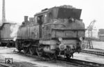 75 060 (Esslingen, Baujahr 1917) als Reservelok im Bw Ulm. (21.03.1962) <i>Foto: Wolfgang Jahn</i>