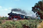 012 055 vor dem E 1630 nach Köln bei Meppen. (15.09.1971) <i>Foto: Robin Fell</i>