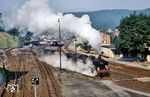 038 039 (38 2039 vom Bw Tübingen) dampft mit P 3968 nach Eutingen aus dem Bahnhof Horb. (08.1971) <i>Foto: Robin Fell</i>