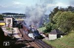 BR 60024 (ex London and North Eastern Railway [LNER], class A 4, Baujahr 1936) fährt mit einem Schnellzug aus Gleneagles in der Council Area Perth and Kinross in Schottland. (25.08.1965) <i>Foto: Robin Fell</i>