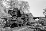 41 1260 mit P 6017 (Jena Saalbf - Gera) an der Saaletalbrücke bei Neulobeda zwischen Göschwitz und Neue Schenke. (05.1977) <i>Foto: Martin Heller</i>