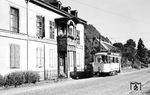 Tw 73 auf der Linie 3 vom Hauptbahnhof nach Kapellen Stolzenfels in Königsbach. (04.07.1957) <i>Foto: Aad van Ooy</i>