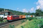 151 168 mit TEC 41933 (Maschen - Linz/Donau) bei Fulda-Lehnerz. (13.09.2006) <i>Foto: Thomas Konz</i>