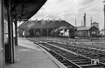 Ruhepause im Bw Aalst nordwestlich von Brüssel. Darin steht u.a. SNCB 29.031. (1958) <i>Foto: Alan Orchand</i>