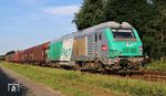 SNCF 475125 (mit 185 112 am Zugschluss) vor einem Umleiterzug Richtung Kehl in Roppenheim. (12.08.2024) <i>Foto: Thomas Gries</i>