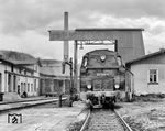 86 1049 vom Bw Karl-Marx-Stadt im Bw Pockau-Lengefeld an der 1875 eröffneten Bahnstrecke Reitzenhain–Flöha. (06.1978) <i>Foto: Michael Malke</i>