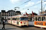 Tw 424 auf der Linie 10 zur Georg-Bittner-Straße am Bremer Hauptbahnhof. (1966) <i>Foto: Eric Bittner</i>