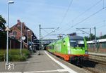 Hector Rail 242.531 (182 531) in Diensten von Flixtrain vor FLX 1343 nach Köln in Hamburg-Harburg. (27.08.2024) <i>Foto: Benno Wiesmüller</i>