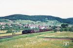 038 970 (38 3970 vom Bw Tübingen) mit einem Übergabezug nach Sulz am Neckar bei Dettingen. (28.05.1969) <i>Foto: Herbert Vaupel</i>