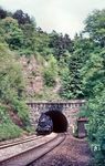 038 772 (38 1772 vom Bw Tübingen) verlässt mit P 1928 nach Horb den Mühlener Tunnel. (28.05.1969) <i>Foto: Herbert Vaupel</i>