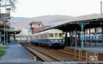 634 603 als Et 6029 im Bahnhof Seesen. Die mit Luftfederung ausgestatteten Fahrzeuge der Baureihe VT 24 (624) erhielten die Bezeichnung 634. (12.04.1990) <i>Foto: Wolfgang Bügel</i>