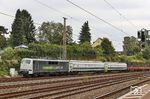 RailAdventure 111 215 mit DbZ 34344 (Braunschweig - Neuss Gbf) in Haan-Gruiten. (15.09.2024) <i>Foto: Joachim Bügel</i>