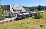 E 41 001 mit Sonderzug DPE 74232 nach Titisee in Altglashütten-Falkau. (11.08.2024) <i>Foto: Marcus Fey</i>