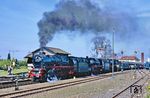 Fotohalt mit Scheineinfahrt in den Bahnhof Zell-Romrod. (29.04.1990) <i>Foto: Joachim Bügel</i>