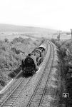 Die frisch von Dillenburg nach Limburg (Lahn) umstationierte mit E 2427 nach Koblenz bei Niederseelbach. (08.1963) <i>Foto: Karl-Ernst Maedel</i>