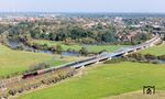 01 1104 auf dem Weg nach Braunschweig an der Allerbrücke bei Verden. Am Zugschluss lief V 160 002 mit. (21.09.2024) <i>Foto: Joachim Schmidt</i>