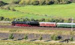 Ein schöner Seitenblick auf 01 1104 bei Verden an der Aller. (21.09.2024) <i>Foto: Joachim Schmidt</i>