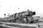 50 1298 vom Bw Reichenbach (Vogtl) wartet im Güterbahnhof Werdau auf die Abfahrt. (03.1972) <i>Foto: Rolf Vogel, Slg. A. Höfig</i>