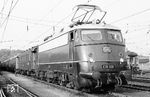 Die gerade einmal eine Woche alte E 10 306 (Bw Heidelberg) zu Gast im Bw Stuttgart. (14.09.1963) <i>Foto: Wolfgang Jahn</i>