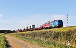 Leider wieder ein "gemischtes Doppel" mit PRESS 218 056 (ex 218 454) und 218 397 vor AS 1425 auf dem Weg zum Festland bei Morsum. (02.10.2024) <i>Foto: Joachim Bügel</i>