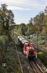 Mit dem dritten Sonderzug des Tages tauchte noch 362 526 auf, die mit DPE 82577 aus Köln-Nippes den Solinger Hauptbahnhof erreicht. (26.10.2024) <i>Foto: Joachim Bügel</i>